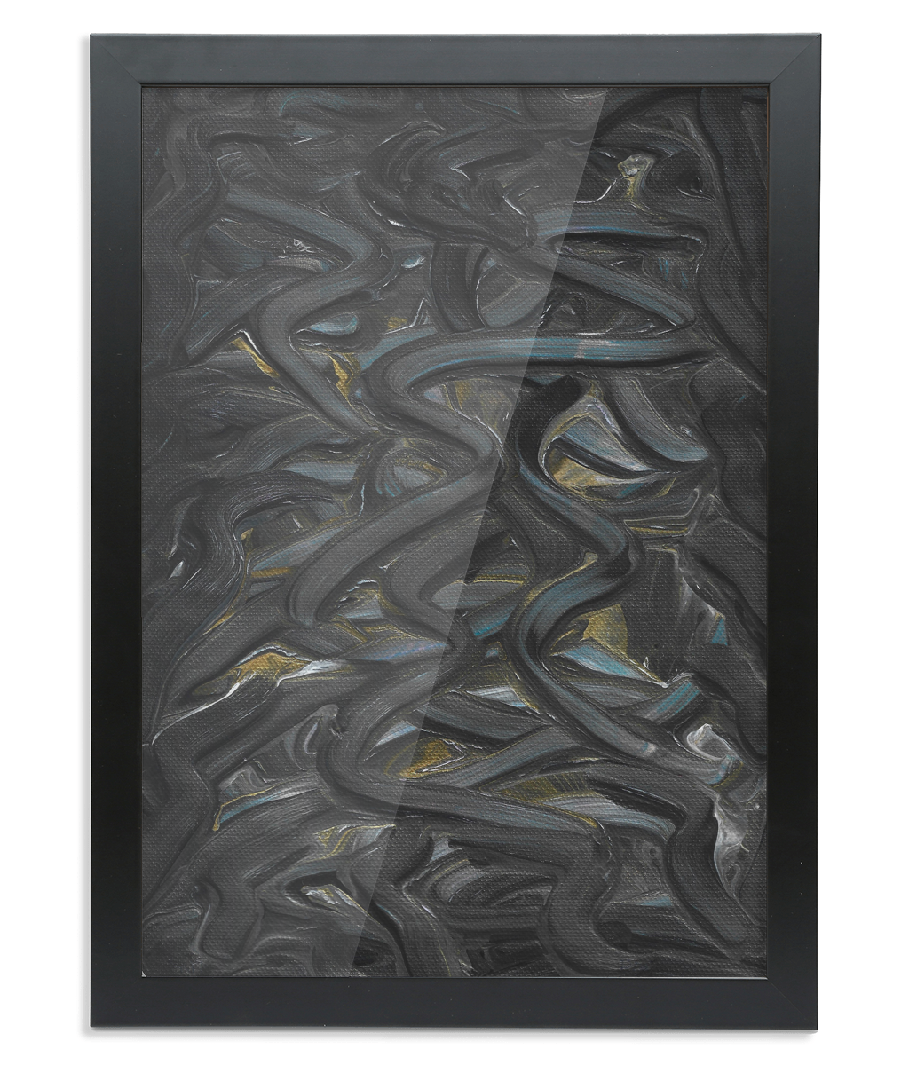 'Roads' Framed A2 Abstract Giclée Fine Art Print