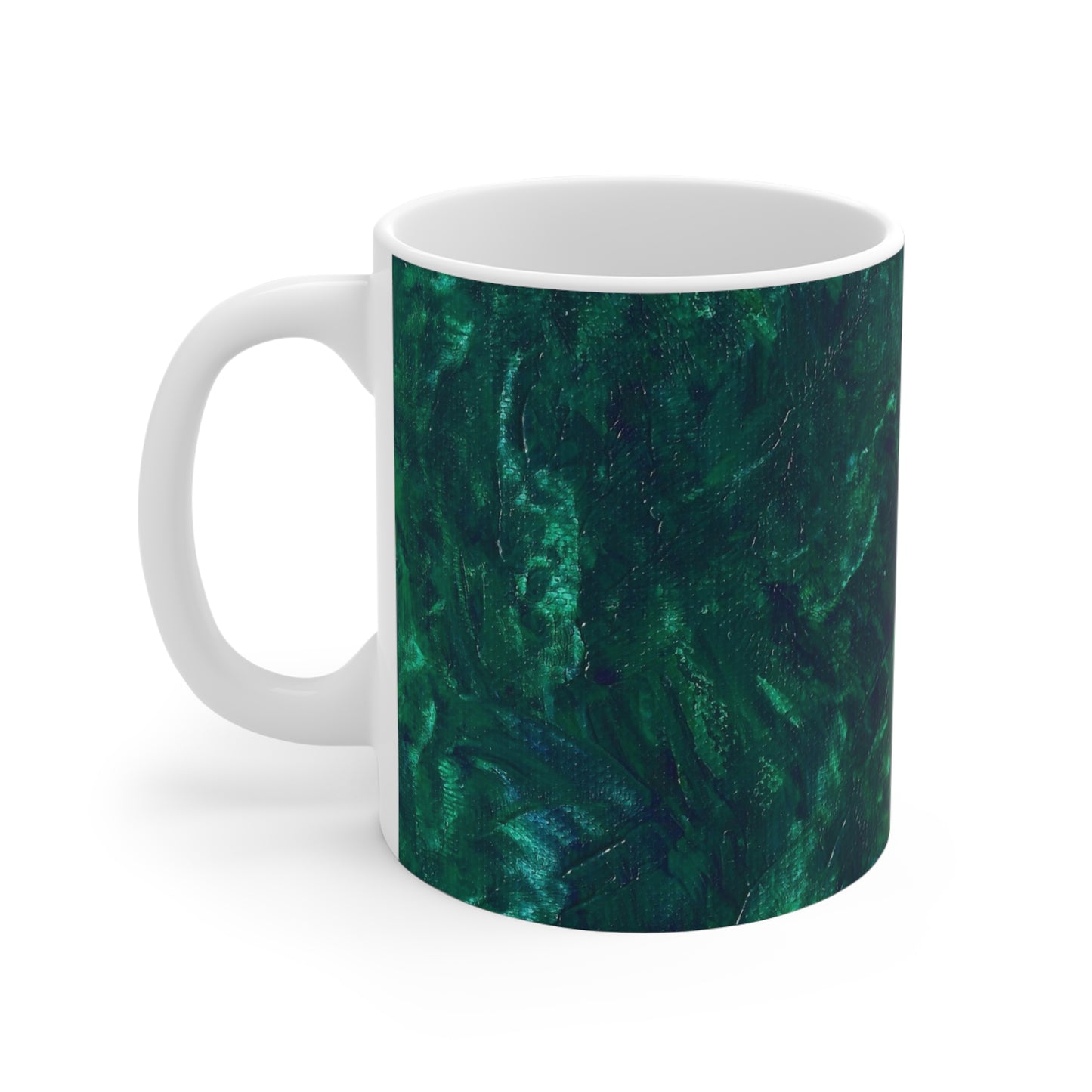 'Forest Deep' Abstract Art Mug 11oz