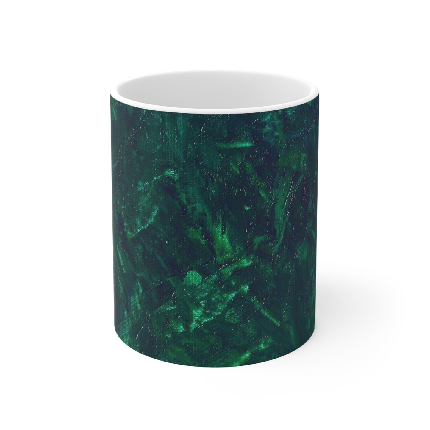 'Forest Deep' Abstract Art Mug 11oz