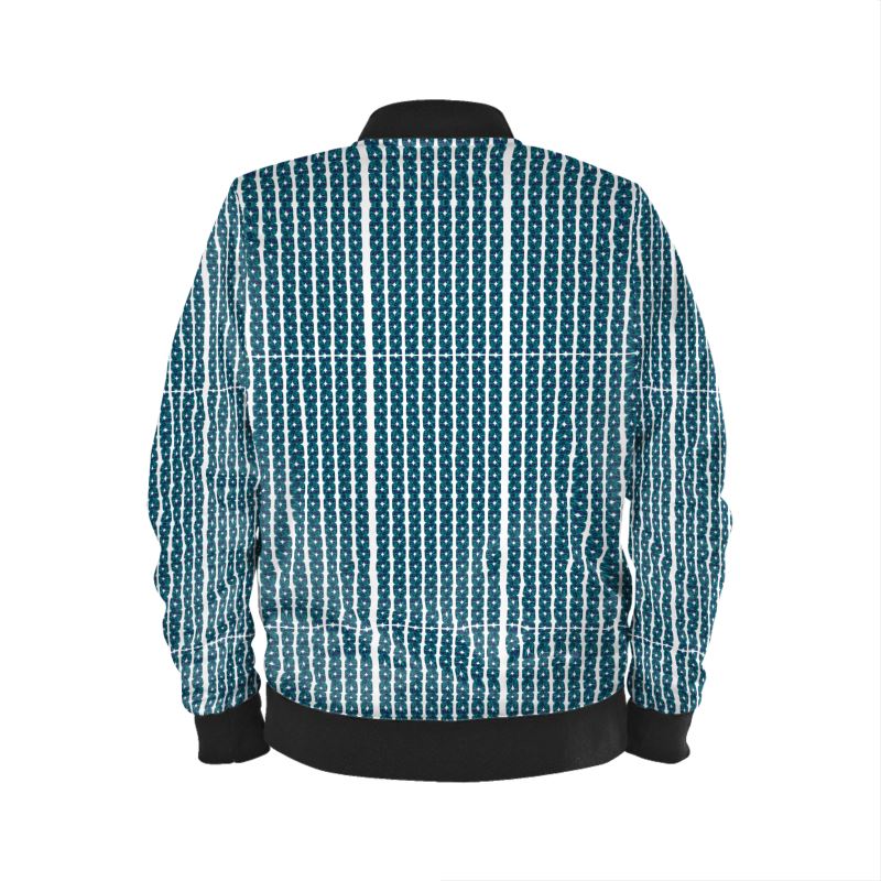 Teal xoxo style Men's Bomber Jacket
