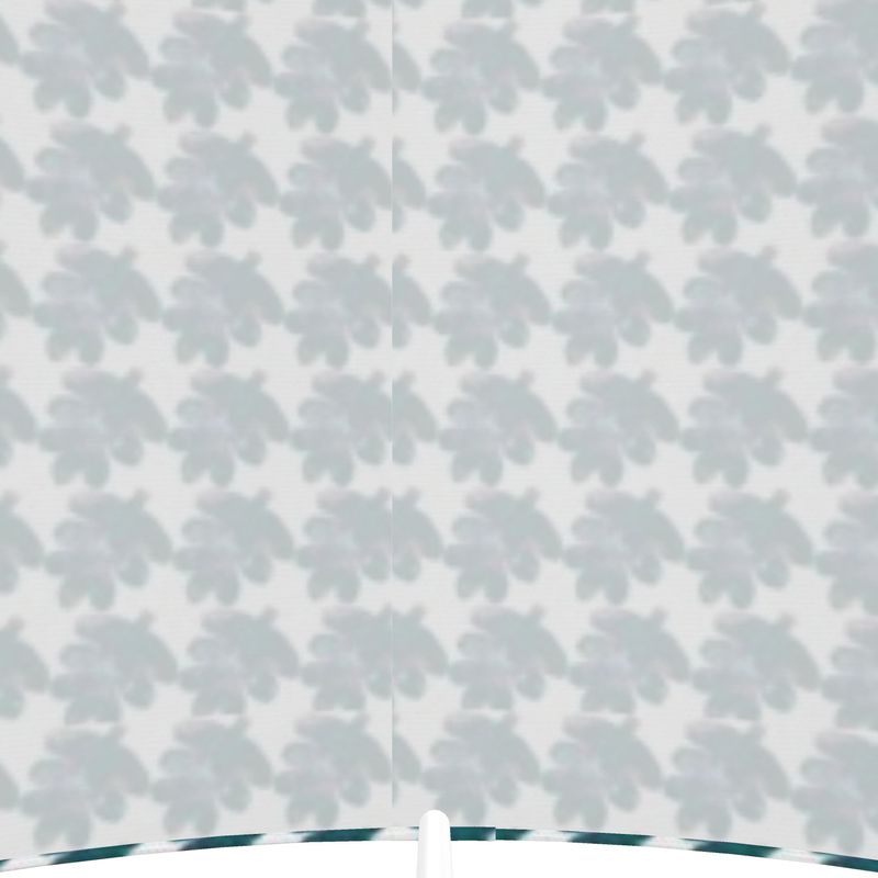 Teal Leaf Design Lamp Shade