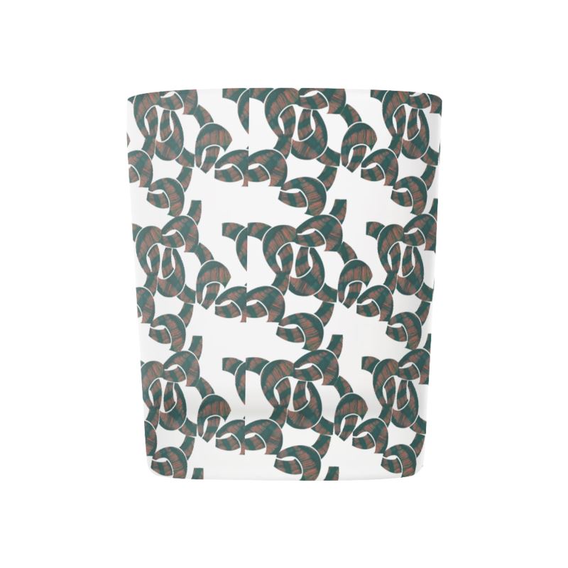 Brown and Dark Green Pattern Candle Holder