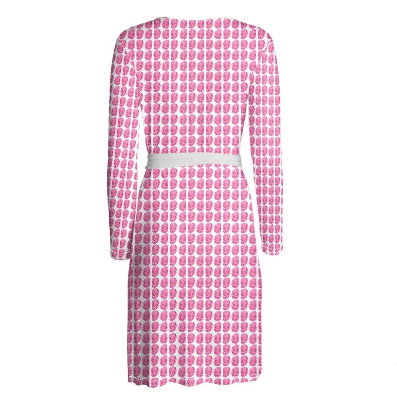 Pink Pebbles Wrap Dress