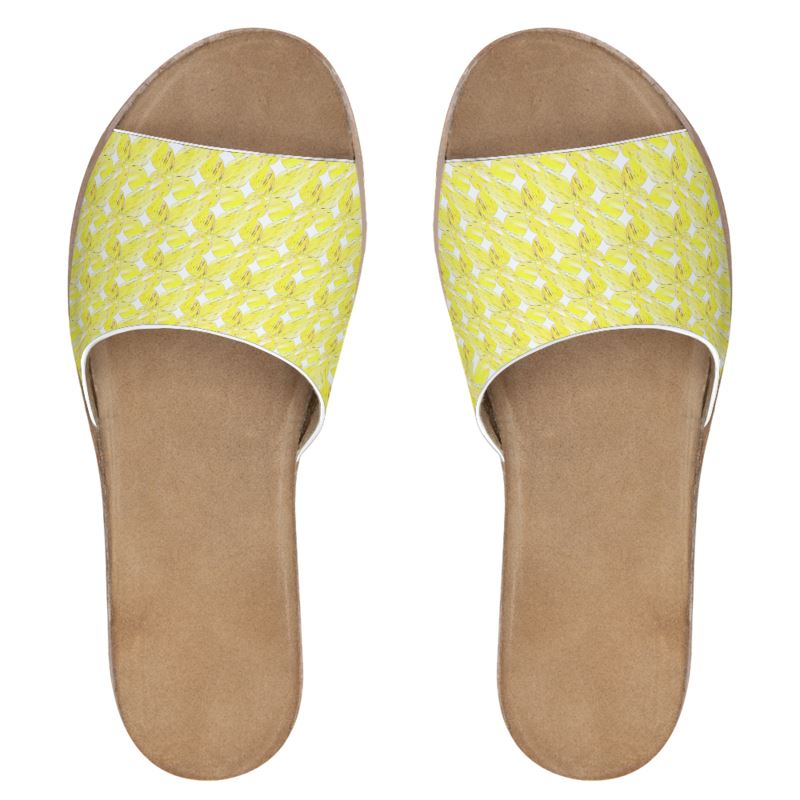 Yellow xoxo style Womens Sliders