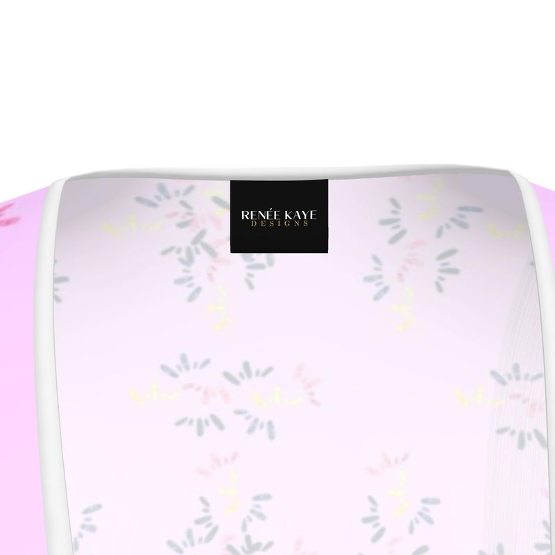 Purple Tea Dress with colourful patterns