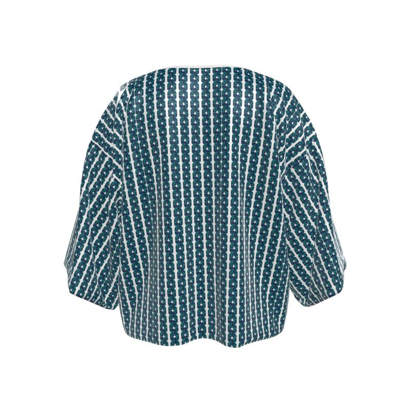 Teal XOXO Style Kimono Jacket
