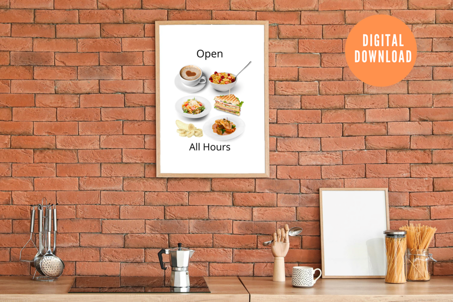 Open All Hours Wall Print | Digital Download