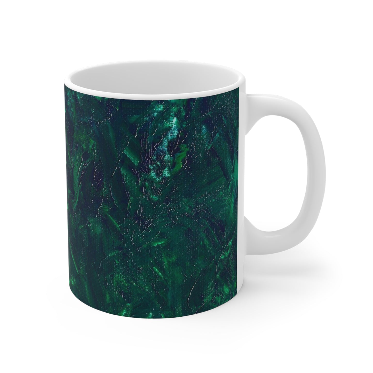 'Forest Deep' Abstract Art Mug 11oz