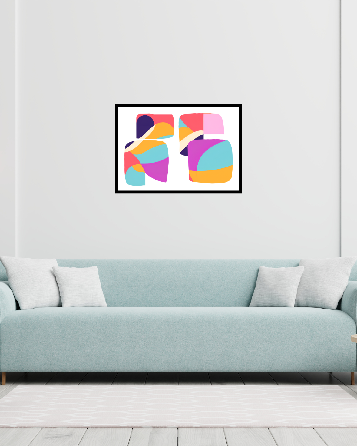 Maximalist Modern Art Print | Colourful Wall Art | Statement Wall Art