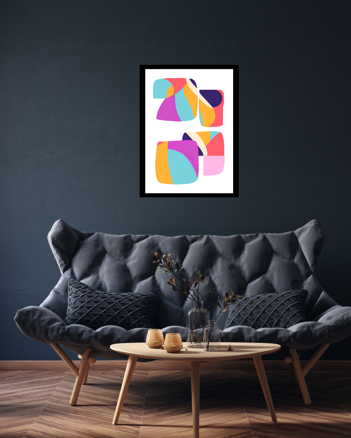 Maximalist Modern Art Print | Colourful Wall Art | Statement Wall Art