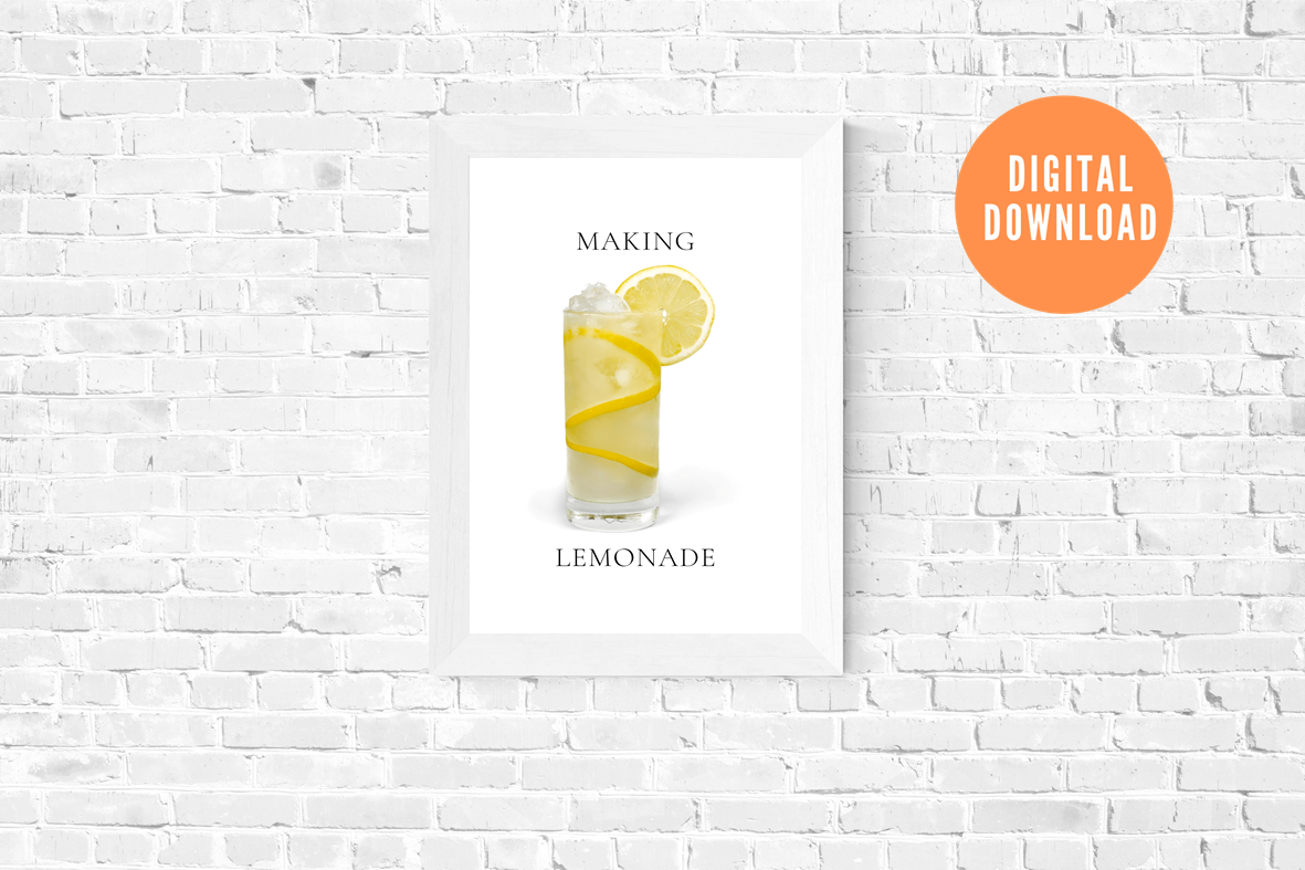 Making Lemonade Wall Art | Digital Download