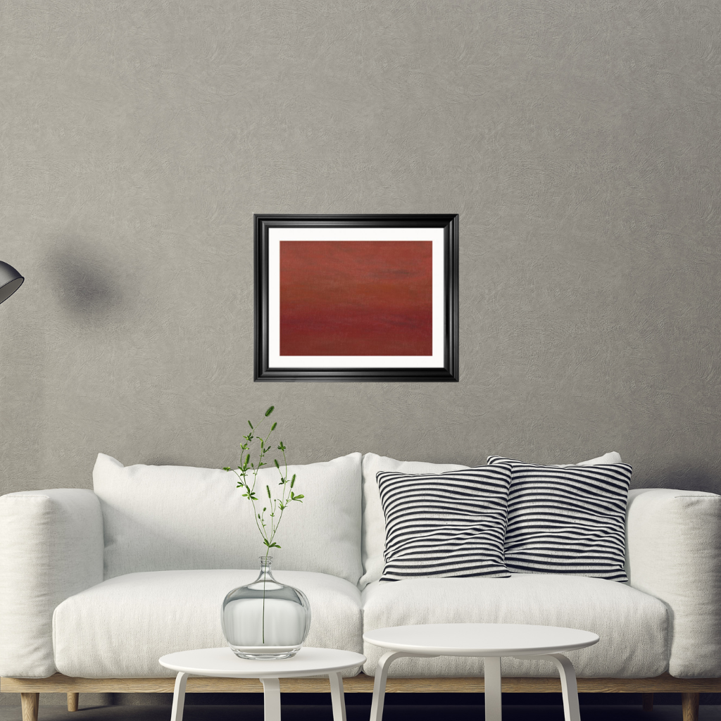 'Sunset' Abstract Framed Art 16x20