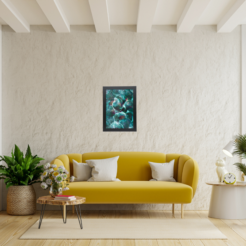 'Emerald Eclipse' Abstract Wall Art