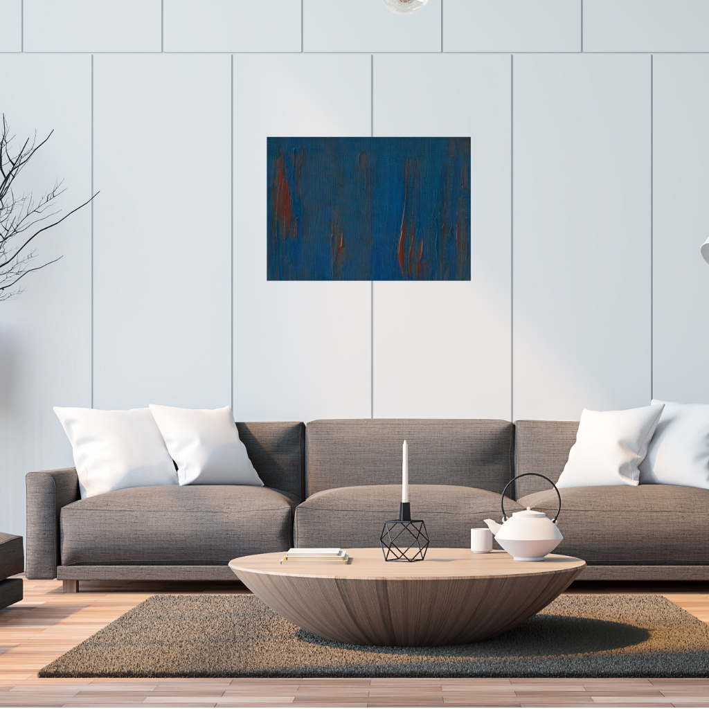 'Molten Flow' Abstract Canvas Art