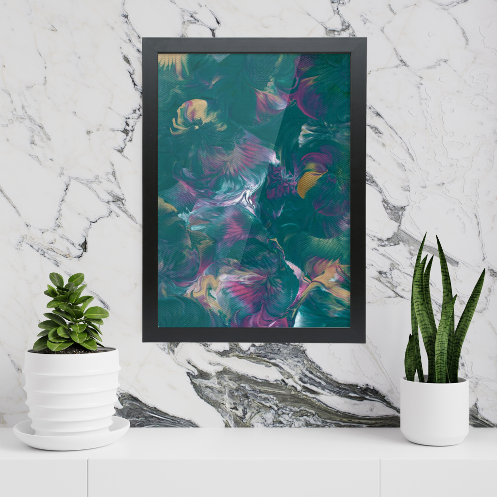 'Floral Utopia' Abstract Wall Art