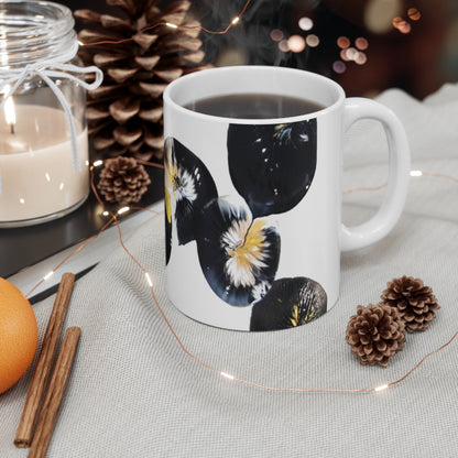 'Black Marbles' Mug 11oz