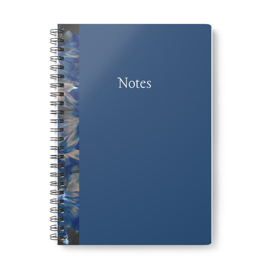 'Whisper of Blues' Wirobound Softcover Notebook, A5