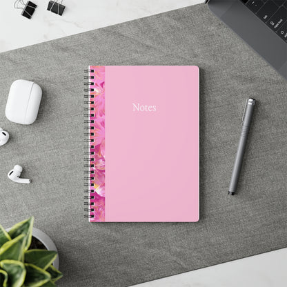 'Summer Blooms' Wirobound Softcover Notebook, A5