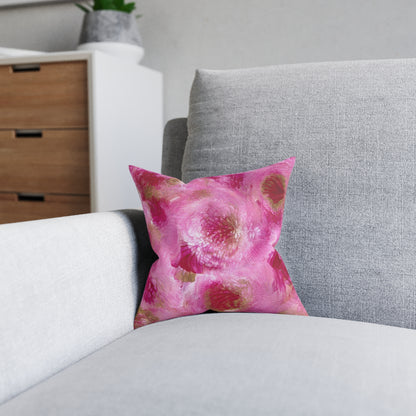 'Petunias' Cushion / Square Pillow
