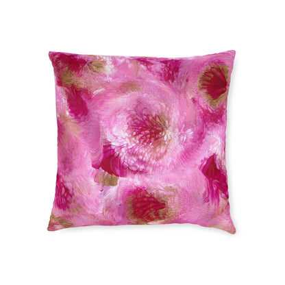 'Petunias' Cushion / Square Pillow