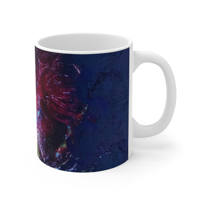 'Plum Trees' Abstract Mug 11oz