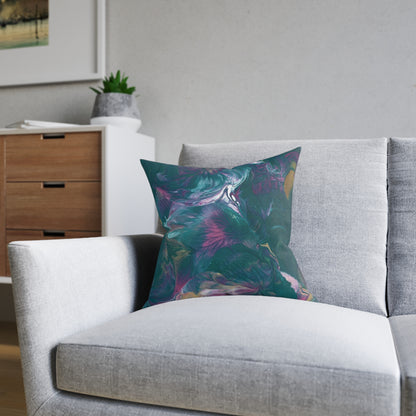 'Floral Utopia' Cushion / Square Pillow
