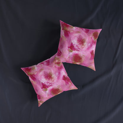 'Petunias' Cushion / Square Pillow