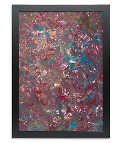 'Painting Party' Framed A3 Abstract Giclée Fine Art Print