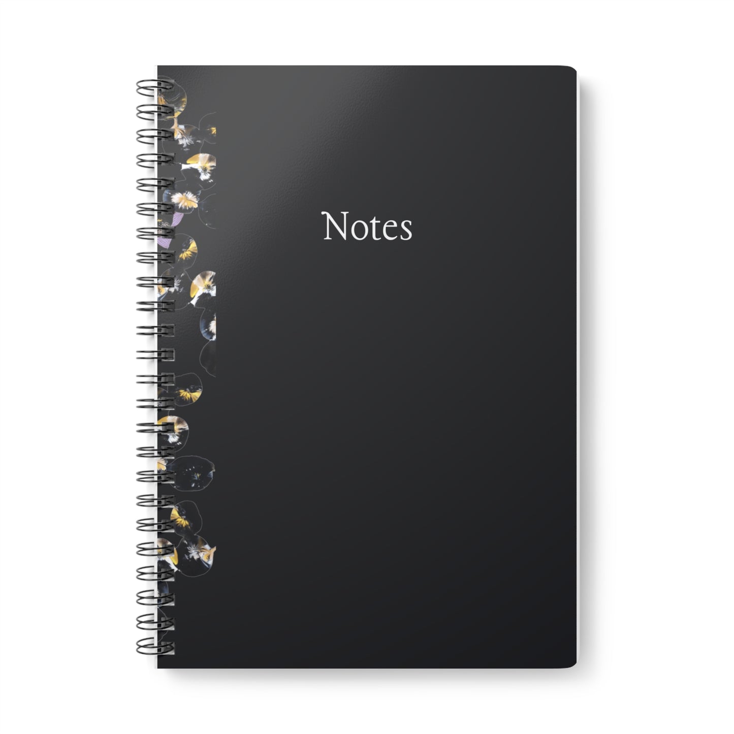 'Black Marbles' Wirobound Softcover Notebook, A5