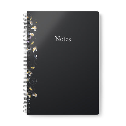 'Black Marbles' Wirobound Softcover Notebook, A5