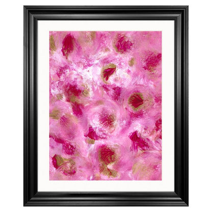 'Petunias' Abstract Framed Art 16x20