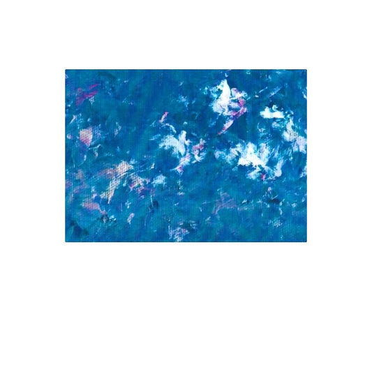 'Crashing Waves' Abstract Canvas Art 50X70 cm