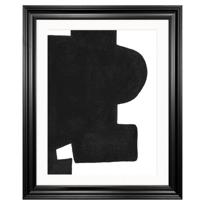 'Black Solitude' Framed Art 16x20