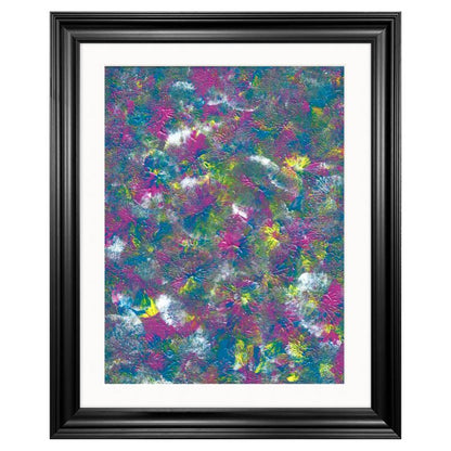 'Flower Show' Abstract Framed Wall Art 16x20