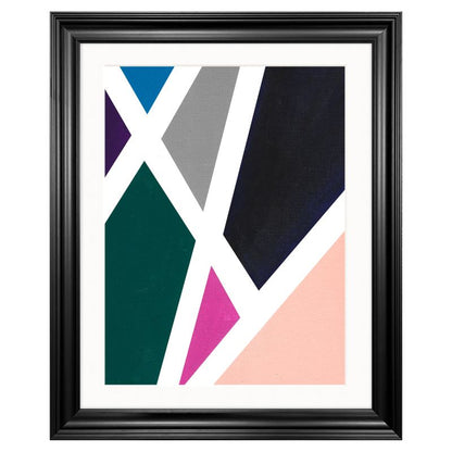 'Geometric shapes' Abstract Framed Art 16x20