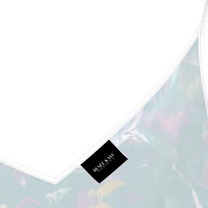 'Floral Utopia' Abstract Slip Dress