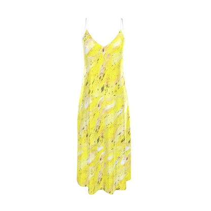 'Citrus Camouflage' Slip Dress