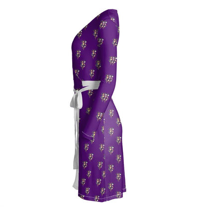 Purple Wrap Dress