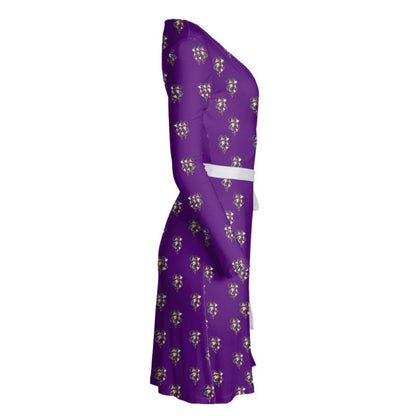 Purple Wrap Dress