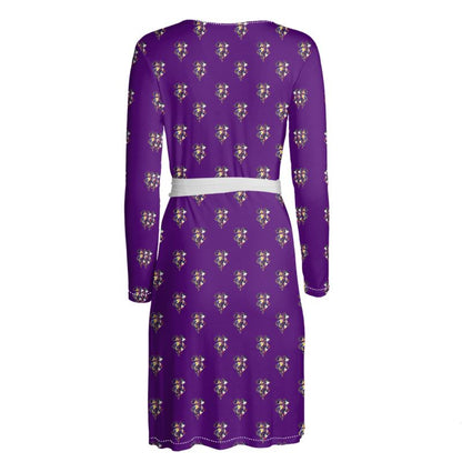 Purple Wrap Dress