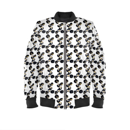 'Black Marbles' Men's Bomber Jacket