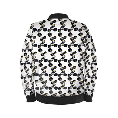 'Black Marbles' Men's Bomber Jacket