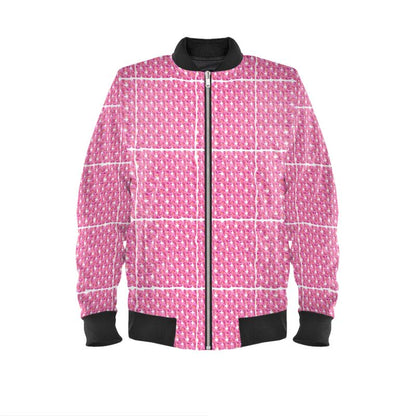 Pink xoxo style Ladies Bomber Jacket