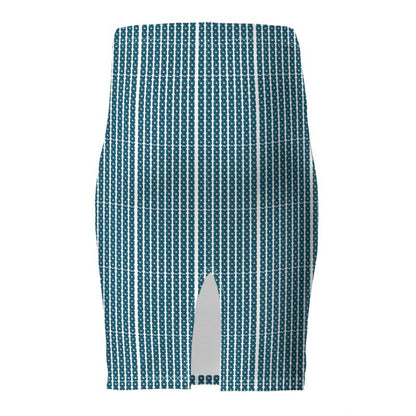 Pencil Skirt in Teal xoxo Style