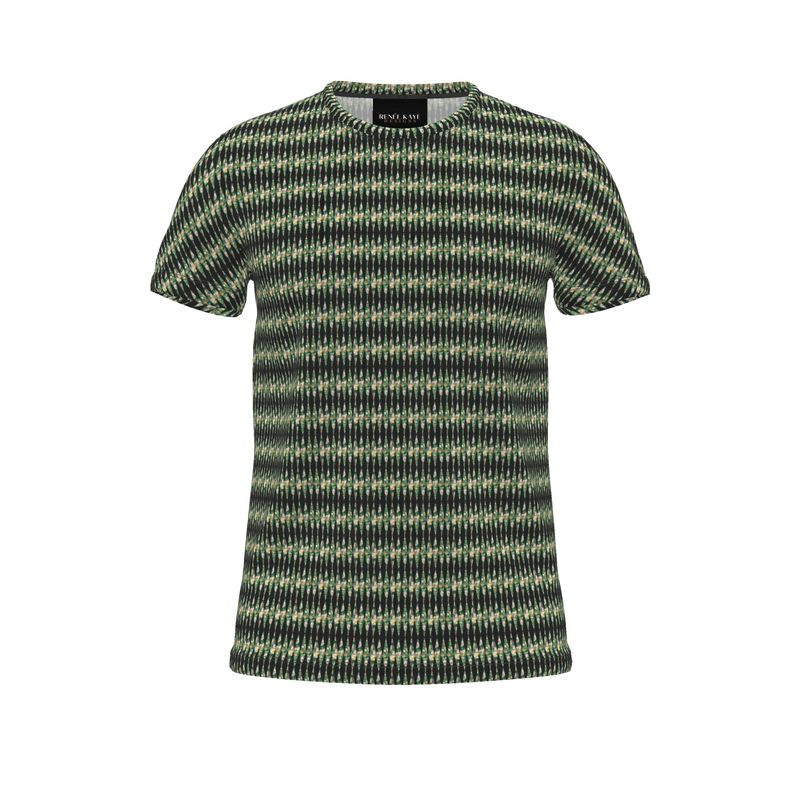 Lime green pattern Men's Tshirt