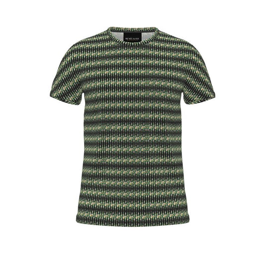 Lime green pattern Men's Tshirt