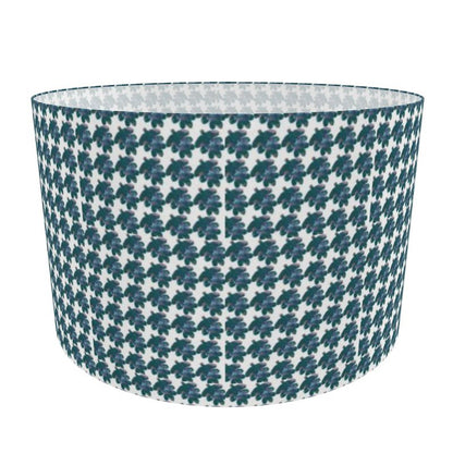 Teal Leaf Design Lamp Shade