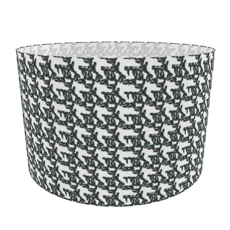 Brown and Dark Green Pattern Lamp Shade