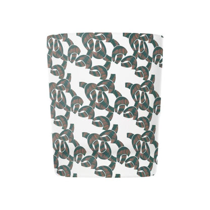 Brown and Dark Green Pattern Candle Holder