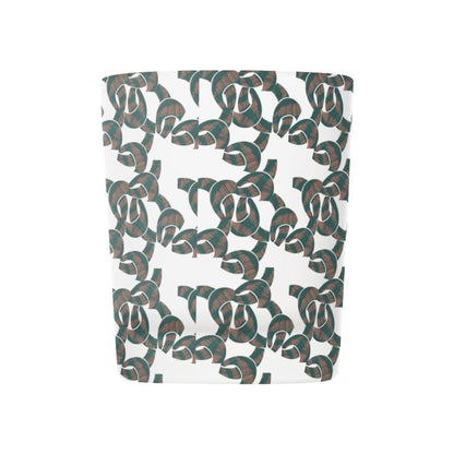 Brown and Dark Green Pattern Candle Holder